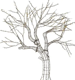 Intratuin kerstfiguur boom met verlichting 50 x 20 x 138 cm