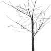 Intratuin kerstfiguur boom met 24 LED verlichting zwart D 40 H 60 cm warm wit
