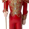 Intratuin kerstfiguur Brian notenkraker rood / goud 20,5 x 19,5 x 65,5 cm