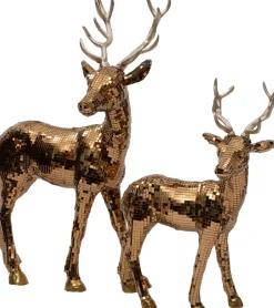 Intratuin kerstfiguur Disco rendier goud 32 x 21 x 41 cm