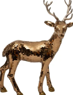 Intratuin kerstfiguur Disco rendier goud 32 x 21 x 41 cm
