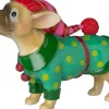 Intratuin kerstfiguur Donn bulldog met kerstpak 18,5 x 6,3 x 14,2 cm