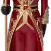 Intratuin kerstfiguur Edward notenkraker rood / goud 10 x 9,5 x 35,5 cm