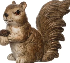 Intratuin kerstfiguur Eekhoorn bruin 10 x 4,5 x 8 cm