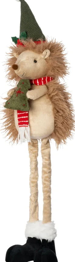 Intratuin kerstfiguur egel muts bruin 15 x 16 x 85 cm