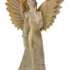 Intratuin kerstfiguur engel goud 7 x 7,5 x 18 cm