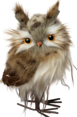 Intratuin kerstfiguur Euli uil bruin 10 x 9 x 17 cm