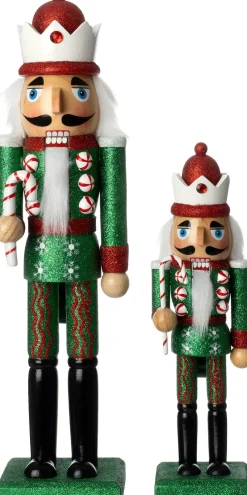 Intratuin kerstfiguur Finn notenkraker rood / groen / wit 9,2 x 8,1 x 38 cm