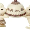 Intratuin kerstfiguur Gemma muizen 14 x 6,5 x 9 cm