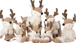 Intratuin kerstfiguur hert staand beige 30 x 23 x 47 cm