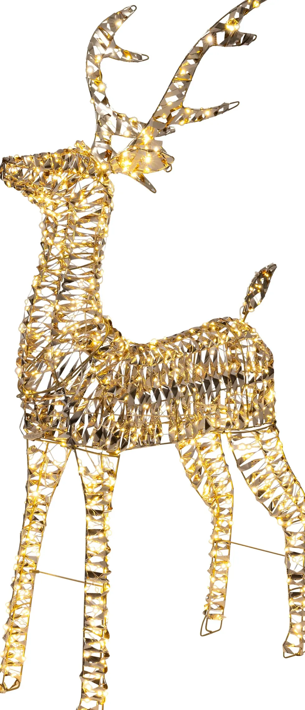 Intratuin kerstfiguur Iris rendier goud 60 x 23 x 100 cm