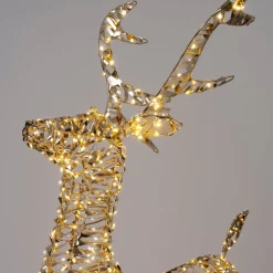 Intratuin kerstfiguur Iris rendier goud 60 x 23 x 100 cm