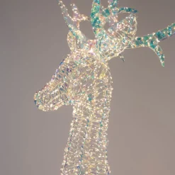 Intratuin kerstfiguur Iris rendier goud met verlichting 125 x 43 x 270 cm
