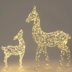 Intratuin kerstfiguur Iris rendier met verlichting 38 x 10 x 63 cm