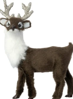 Intratuin kerstfiguur Jurda hert bruin 10 x 5 x 12 cm