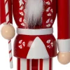 Intratuin kerstfiguur Kaja notenkraker rood / wit 7 x 6 x 25 cm