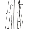 Intratuin kerstfiguur kegel zwart H 180 cm warm licht