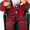 Intratuin kerstfiguur kerstman op stoel rood 57,5 x 47 x 82,5 cm