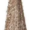 Intratuin kerstfiguur kerstboom met 10 LED lampjes warm wit D 10 H 40 cm