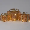 Intratuin kerstfiguur Koro cadeau koper met verlichting 10 x 10 x 12 cm