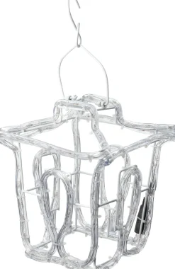 Intratuin kerstfiguur lantaarn met verlichting 22 x 24,5 x 22 cm