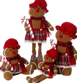 Intratuin kerstfiguur Laya peperkoekvrouw bruin 23 x 18 x 28 cm