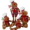 Intratuin kerstfiguur Laya peperkoekman bruin 21 x 11 x 56 cm