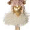 Intratuin kerstfiguur Linda meisje roze 15 x 11 x 47 cm