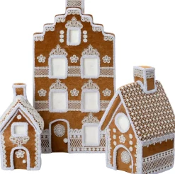 Intratuin kerstfiguur Maglia huisje bruin 14 x 13 x 24 cm