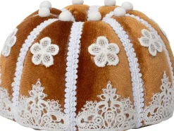 Intratuin kerstfiguur Maglia cake bruin 15 x 15 x 9 cm