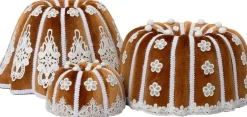 Intratuin kerstfiguur Maglia cake bruin 15 x 15 x 9 cm