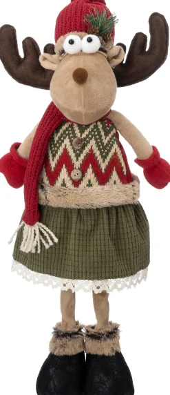 Intratuin kerstfiguur Miro eland rok 24 x 17 x 61 cm