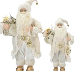 Intratuin kerstfiguur Nimrod kerstman beige 28 x 20 x 60 cm