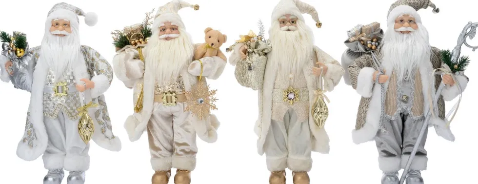 Intratuin kerstfiguur Nimrod kerstman goud 28 x 20 x 60 cm