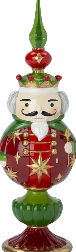 Intratuin kerstfiguur notenkraker groen / rood D 10,6 H 33,5 cm