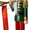 Intratuin kerstfiguur notenkraker groen / rood / goud 9,5 x 8,1 x 38 cm