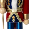 Intratuin kerstfiguur notenkraker rood / blauw / goud 9,1 x 8,1 x 38 cm