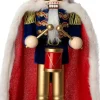 Intratuin kerstfiguur notenkraker rood / goud / blauw 9,2 x 8,1 x 38 cm