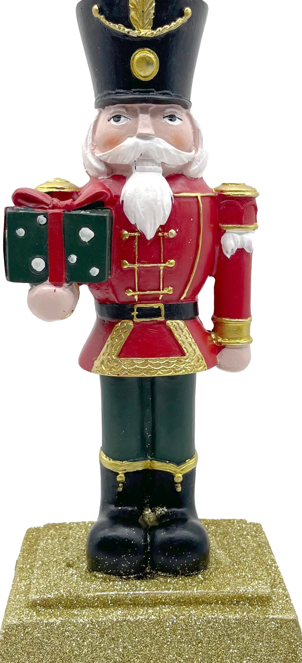Intratuin kerstfiguur notenkraker rood / zwart 11 x 8 x 25 cm