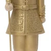 Intratuin kerstfiguur notenkraker goud 10 x 10 x 31,5 cm
