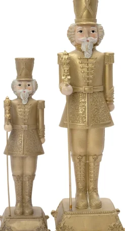 Intratuin kerstfiguur notenkraker goud 10 x 10 x 31,5 cm