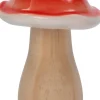 Intratuin kerstfiguur paddenstoel rood / wit D 8,5 H 13 cm