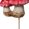Intratuin kerstfiguur paddenstoel multi 8 x 5,5 x 7,5 cm