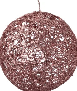 Intratuin kerstfiguur Pallo bal roze met verlichting D 20 H 20 cm