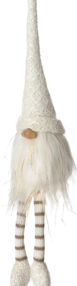Intratuin kerstfiguur Pango gnoom wit 11 x 11 x 41 cm