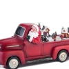 Intratuin kerstfiguur pick-up truck met LED verlichting H 22 cm
