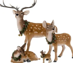 Intratuin kerstfiguur Poro rendier bruin 83 x 40 x 92 cm