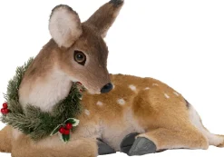 Intratuin kerstfiguur Poro rendier bruin 40 x 23 x 27 cm