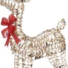 Intratuin kerstfiguur rendier strik met verlichting 49 x 15,5 x 90 cm