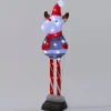 Intratuin kerstfiguur rendier transparant met verlichting 20 x 22 x 70 cm